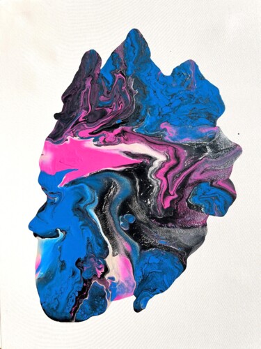Painting titled "Мужское и Женское" by Elena Nareiko, Original Artwork, Acrylic