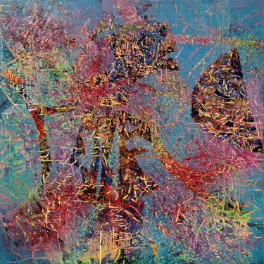 Painting titled "MindPage 23" by Aditi Chakravarty, Original Artwork, Acrylic