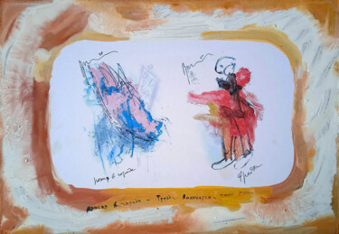 Painting titled "incendie dans la vi…" by Dima Dima Vil Ms Wilms (Rok Zivopisec Rock Painter), Original Artwork, Acrylic