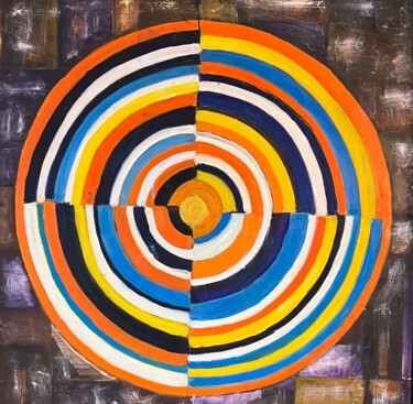 Painting titled "Color on weels" by Edart, Original Artwork, Oil