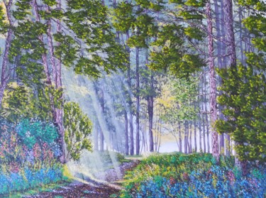 Un rêve plus loin Peinture intitulée "Un rêve plus loin" par Bruno Lemasson, Œuvre d'art originale, Acrylique