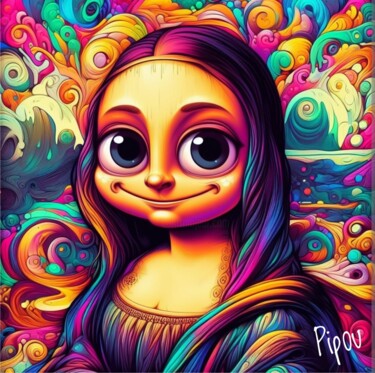 Digital Arts titled "Joconde 1" by Pipou, Original Artwork, Digital Painting