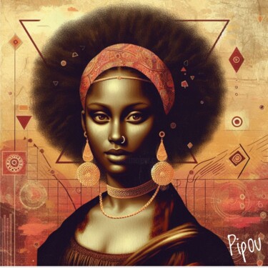 Digital Arts titled "Joconde 4" by Pipou, Original Artwork, Digital Painting
