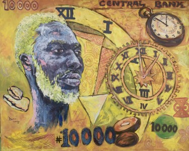 Fortune Peinture intitulée "Fortune" par Daniel Ivevbunu, Œuvre d'art originale, Acrylique