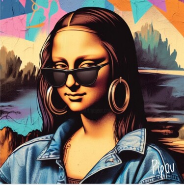 Digital Arts titled "Joconde 6" by Pipou, Original Artwork, Digital Painting