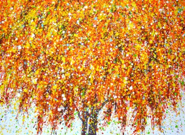 绘画 标题为“Magic tree.” 由Iryna Kastsova, 原创艺术品, 丙烯 安装在木质担架架上