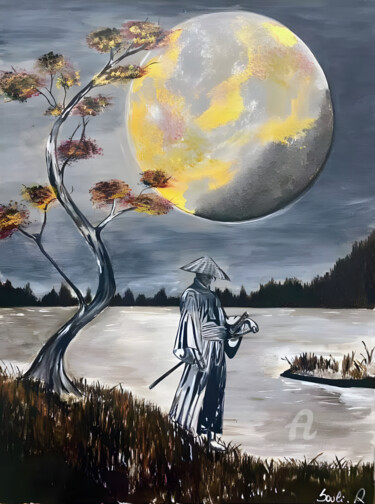 Peinture intitulée "Yasuke" par Souli, Œuvre d'art originale, Acrylique
