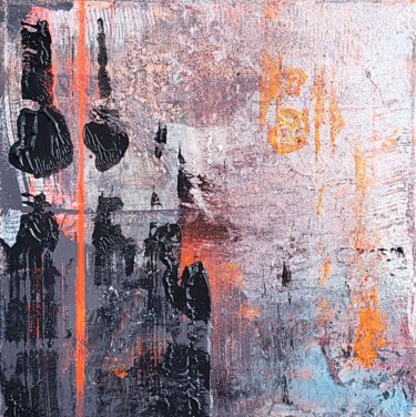 Painting titled "Crazy Blues" by Ilgvars Zalans, Original Artwork, Acrylic Mounted on Wood Stretcher frame