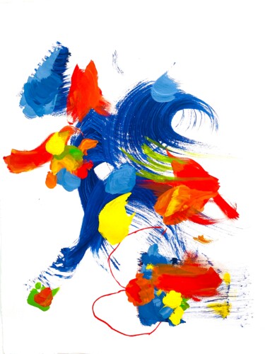 Painting titled "NOTHING HAS CHANGED…" by Aurore Millet, Original Artwork, Oil Mounted on Cardboard