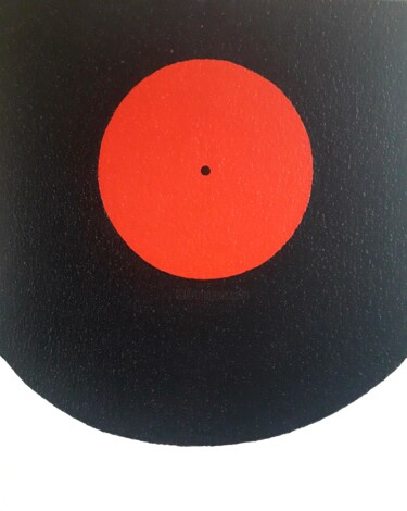 Schilderij getiteld "«Vinyl Sonata»" door Tatiana Yasin, Origineel Kunstwerk, Acryl Gemonteerd op Frame voor houten brancard