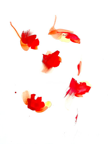 Painting titled "NOTHING HAS CHANGED…" by Aurore Millet, Original Artwork, Oil Mounted on Cardboard