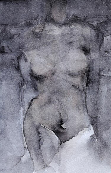 Untitled 绘画 标题为“Untitled” 由Mahesh Anjarlekar, 原创艺术品, 墨