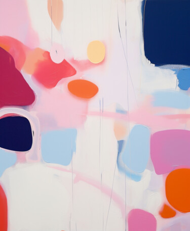 数字艺术 标题为“PALE PINK BLUE AND…” 由Sasha Robinson, 原创艺术品, 2D数字工作
