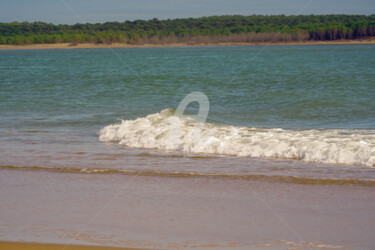 Photography titled "l'ocean et ses vagu…" by A.T Photographie, Original Artwork, Digital Photography