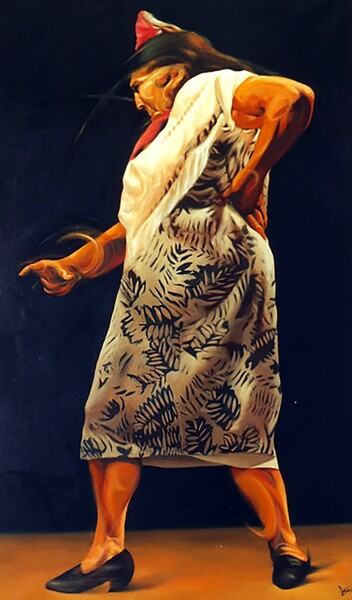 绘画 标题为“La bailaora” 由Leopoldo Fernandez Sanchez, 原创艺术品, 油