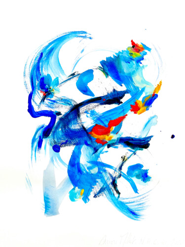 Painting titled "NOTHING HAS CHANGED…" by Aurore Millet, Original Artwork, Acrylic Mounted on Cardboard