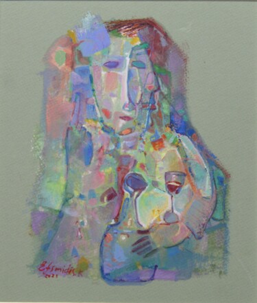 Painting titled "Cupbearer" by Konstantinos Efimidis, Original Artwork, Acrylic