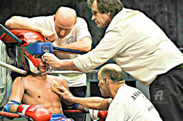 Photography titled "Photo d'un combat d…" by Farouk Ferrah, Original Artwork, Manipulated Photography