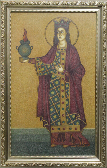 Maiden in purple robe / Дева в пурпурной мантии 图画 标题为“Maiden in purple ro…” 由Kira (Gе́Ro) Alekseeva, 原创艺术品, 孔戴
