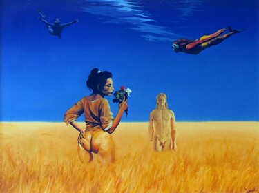 绘画 标题为“Sueño de verano” 由Leopoldo Fernandez Sanchez, 原创艺术品, 丙烯