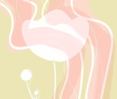 Digital Arts με τίτλο "Tulipe" από Alice Pabion, Αυθεντικά έργα τέχνης, Ψηφιακή ζωγραφική