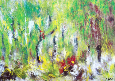 Painting titled "Riflessi - Op.7" by Michele Giuliani, Original Artwork, Acrylic