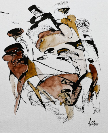 Disegno intitolato "365 21/01/2022" da Ana-Paula Bès, Opera d'arte originale, Inchiostro