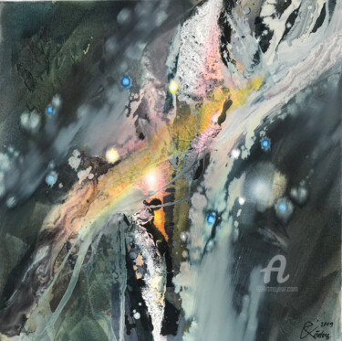 绘画 标题为“Pulsation 2” 由Baiba Rēdere, 原创艺术品, 油