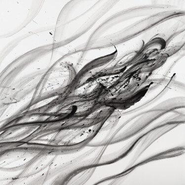 Movement of Black Schilderij getiteld "Movement of Black" door Alexandr Karpov, Origineel Kunstwerk, Acryl