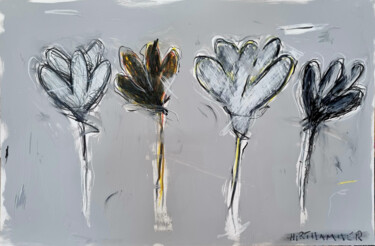 제목이 "flowerquartett"인 그림 Josef Hirthammer로, 원작, 숯