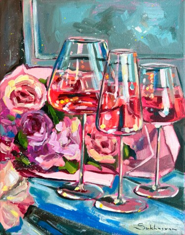 제목이 "Still Life with Ros…"인 미술작품 Victoria Sukhasyan로, 원작, 아크릴
