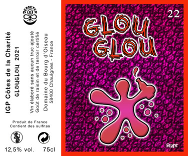 设计 标题为“Glou Glou” 由Béopé, 原创艺术品, 表艺术