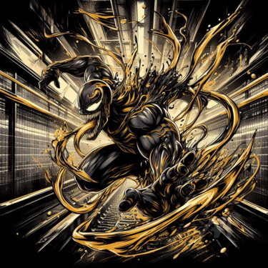 Arts numériques intitulée "I am Venom" par Tsuiho, Œuvre d'art originale, Image générée par l'IA