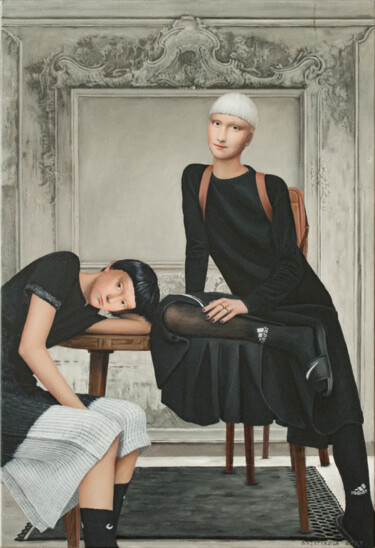 Together. Without words 绘画 标题为“Together. Without w…” 由Nataliya Bagatskaya, 原创艺术品, 丙烯