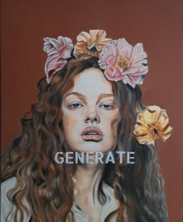 Peinture intitulée "Generate III" par Marieka Kneppers, Œuvre d'art originale, Huile Monté sur Châssis en bois