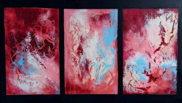 Pittura intitolato "Danser sur le volcan" da Hélène Zenatti, Opera d'arte originale, Acrilico Montato su Telaio per barella…