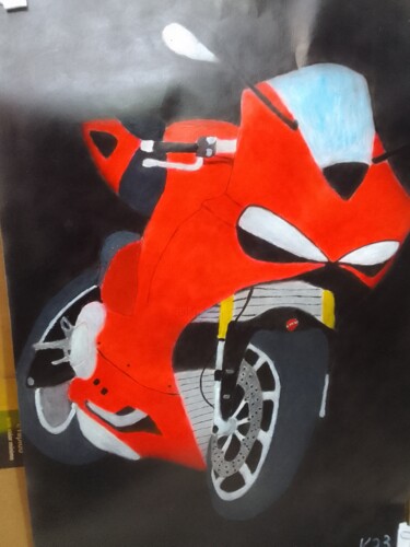 Pittura intitolato "DUCATI" da Kenidy Oliveira, Opera d'arte originale, Acrilico