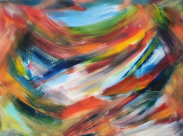 绘画 标题为“When Spinning World…” 由Kate Hessling, 原创艺术品, 丙烯