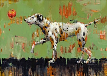Painting titled "Adam 02" by Thekairos, Original Artwork, Oil