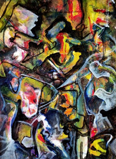 Peinture intitulée "We have reached you…" par Carlos Paredes Colin, Œuvre d'art originale, Acrylique