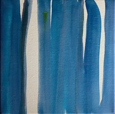 Schilderij getiteld "Lignes couleurs 7" door Véronique Missud (Musique), Origineel Kunstwerk, Inkt Gemonteerd op Frame voor…
