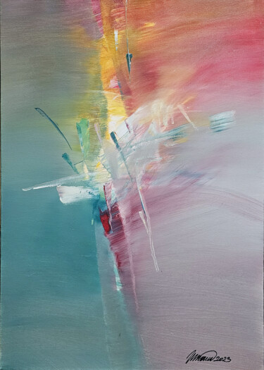 Painting titled "AND A NEW DAY IS CO…" by Nikolai Taidakov, Original Artwork, Oil