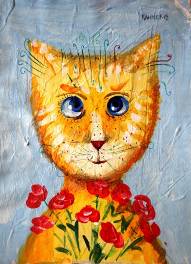 Schilderij getiteld "LOLITA" door Rakhmet Redzhepov, Origineel Kunstwerk, Olie