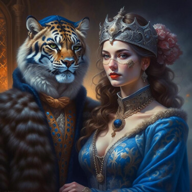 数字艺术 标题为“Masquerade ball 1.1” 由Elmir Tatar, 原创艺术品, AI生成的图像