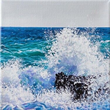 Pintura intitulada "Erinnerung an das M…" por Janina Rudenko, Obras de arte originais, Acrílico