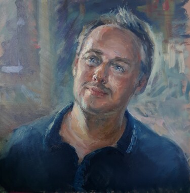 Painting titled "Александр Борисов" by Tat Ana Paola, Original Artwork, Oil