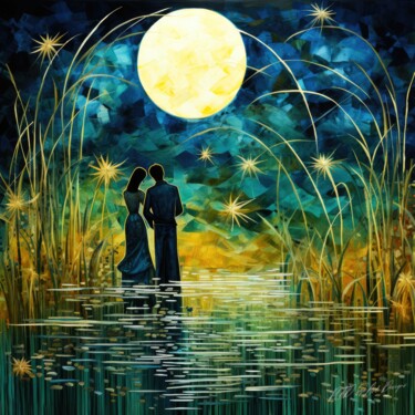 Love Changes Everything - In The Moonlight Digital Arts titled "Love Changes Everyt…" by Sykart Designs, Original Artwork, AI generated image