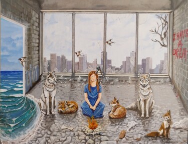 绘画 标题为“I have dream” 由Valérie Mortier, 原创艺术品, 丙烯