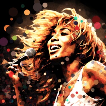 数字艺术 标题为“Tina Turner Tribute…” 由Sykart Designs, 原创艺术品, AI生成的图像