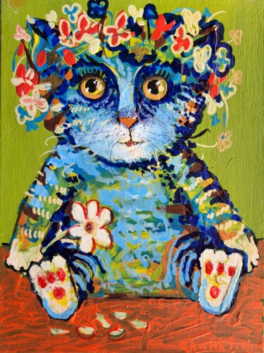 Schilderij getiteld "LOVE DOES NOT LOVE" door Rakhmet Redzhepov, Origineel Kunstwerk, Olie Gemonteerd op Karton